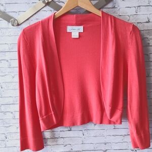 Orange Cropped Cardigan Jessica H